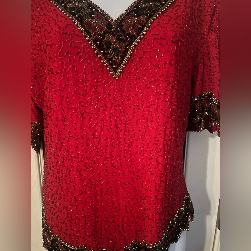 Beaded Vintage Blouse